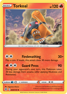 SWSH9 - Brilliant Stars - 023/172 - Torkoal - Uncommon