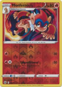 SWSH9 - Brilliant Stars - 025/172 - Monferno - Uncommon - Reverse Holo