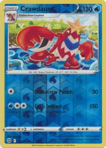 SWSH9 - Brilliant Stars - 033/172 - Crawdaunt - Uncommon - Reverse Holo