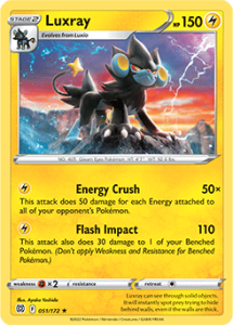 SWSH9 - Brilliant Stars - 051/172 - Luxray - Rare