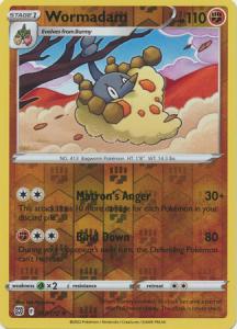 SWSH9 - Brilliant Stars - 077/172 - Wormadam - Rare - Reverse Holo