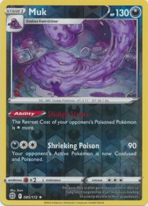 SWSH9 - Brilliant Stars - 085/172 - Muk - Rare - Reverse Holo