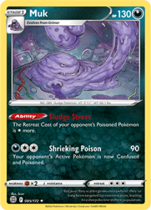 SWSH9 - Brilliant Stars - 085/172 - Muk - Rare