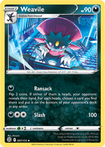 SWSH9 - Brilliant Stars - 087/172 - Weavile - Uncommon