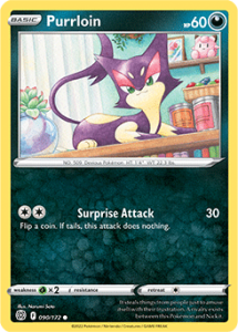 SWSH9 - Brilliant Stars - 090/172 - Purrloin - Common