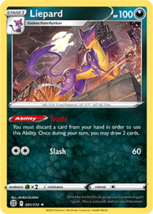 SWSH9 - Brilliant Stars - 091/172 - Liepard - Rare