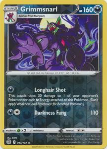 SWSH9 - Brilliant Stars - 094/172 - Grimmsnarl - Rare - Reverse Holo