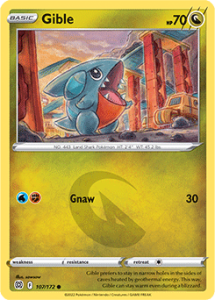 SWSH9 - Brilliant Stars - 107/172 - Gible - Common