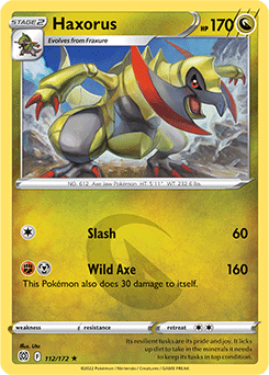 SWSH9 - Brilliant Stars - 112/172 - Haxorus - Rare
