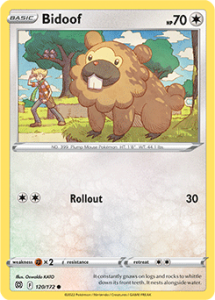 SWSH9 - Brilliant Stars - 120/172 - Bidoof - Common