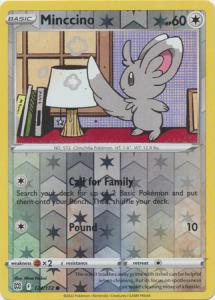 SWSH9 - Brilliant Stars - 124/172 - Minccino - Common - Reverse Holo