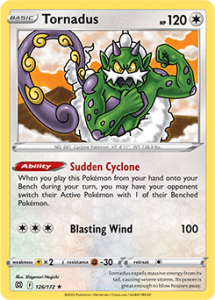 SWSH9 - Brilliant Stars - 126/172 - Tornadus - Rare