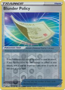 SWSH9 - Brilliant Stars - 131/172 - Blunder Policy - Uncommon - Reverse Holo