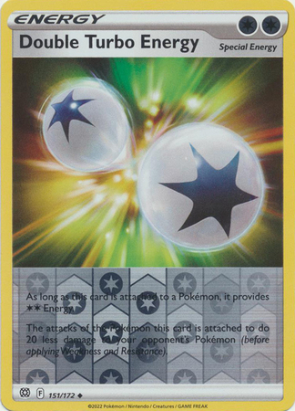 SWSH9 - Brilliant Stars - 151/172 - Double Turbo Energy - Uncommon - Reverse Holo