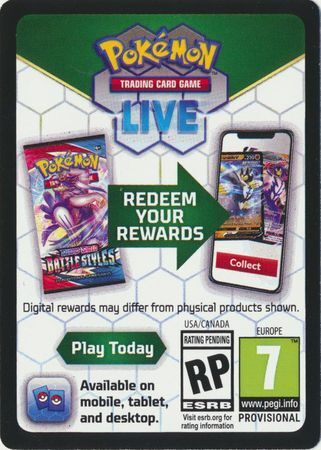 Brilliant Stars Booster Pack - Pokemon TCG Online Code-Card (Unused code)