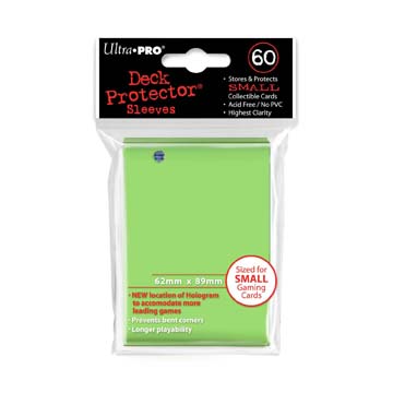 Small deck protector sleeves, lime, 60ct - Ultra Pro