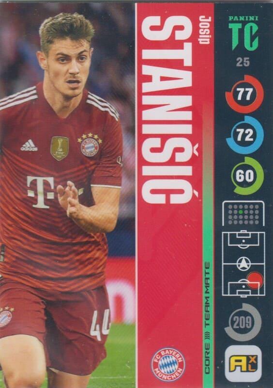 Panini Top Class 2022 - 025 - Josip Stanišić (FC Bayern München) - Team Mates Defenders