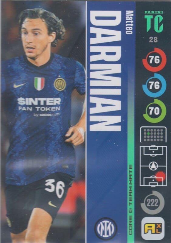 Panini Top Class 2022 - 028 - Matteo Darmian (FC Internazionale Milano) - Team Mates Defenders