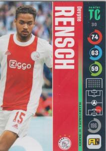 Panini Top Class 2022 - 030 - Devyne Rensch (AFC Ajax) - Team Mates Defenders