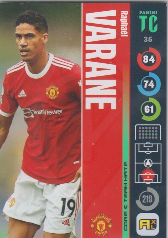 Panini Top Class 2022 - 035 - Raphaël Varane (Manchester United) - Team Mates Defenders