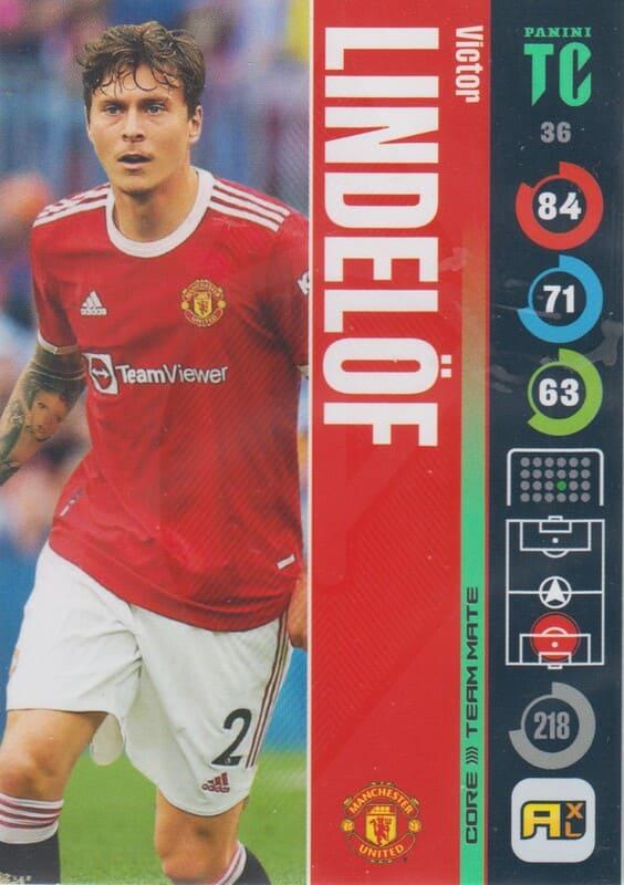 Panini Top Class 2022 - 036 - Victor Lindelöf (Manchester United) - Team Mates Defenders