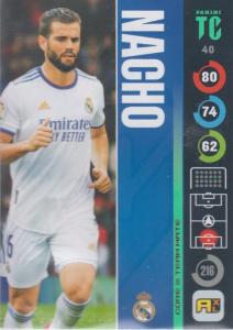Panini Top Class 2022 - 040 - Nacho (Real Madrid CF) - Team Mates Defenders