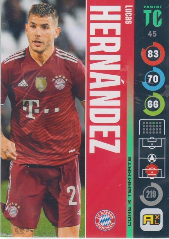 Panini Top Class 2022 - 045 - Lucas Hernández (FC Bayern München) - Team Mates Defenders
