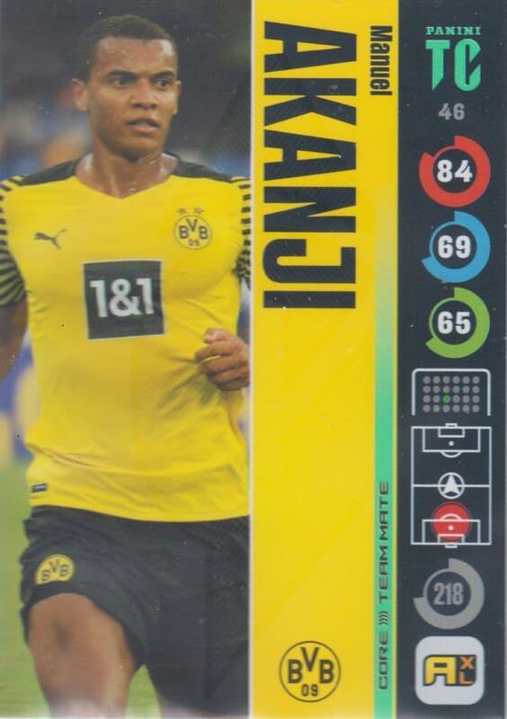 Panini Top Class 2022 - 046 - Manuel Akanji (Borussia Dortmund) - Team Mates Defenders