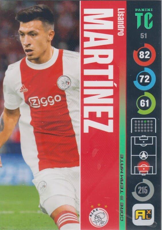 Panini Top Class 2022 - 051 - Lisandro Martínez (AFC Ajax) - Team Mates Defenders