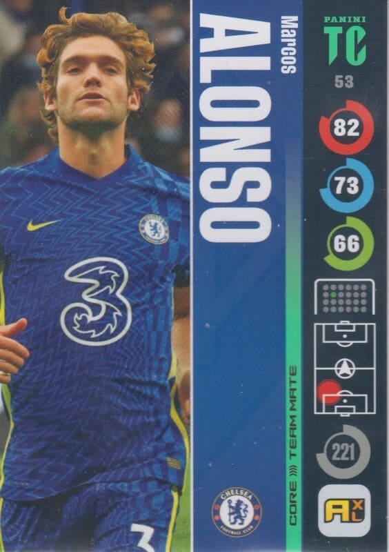 Panini Top Class 2022 - 053 - Marcos Alonso (Chelsea) - Team Mates Defenders