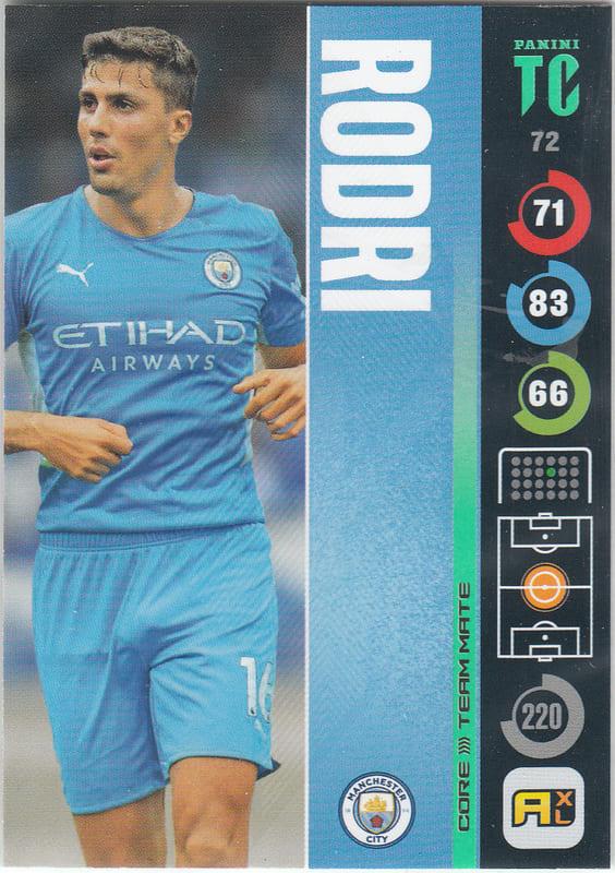 Panini Top Class 2022 - 072 - Rodri (Manchester City) - Team Mates Midfielder