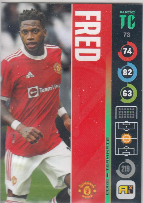 Panini Top Class 2022 - 073 - Fred (Manchester United) - Team Mates Midfielder