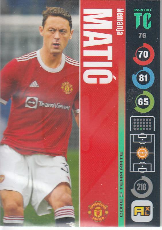 Panini Top Class 2022 - 076 - Nemanja Matić (Manchester United) - Team Mates Midfielder