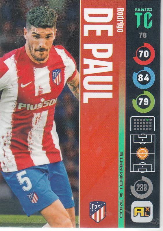 Panini Top Class 2022 - 078 - Rodrigo De Paul (Atlético de Madrid) - Team Mates Midfielder