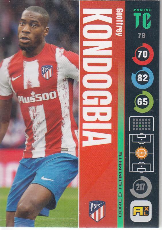 Panini Top Class 2022 - 079 - Geoffrey Kondogbia (Atlético de Madrid) - Team Mates Midfielder