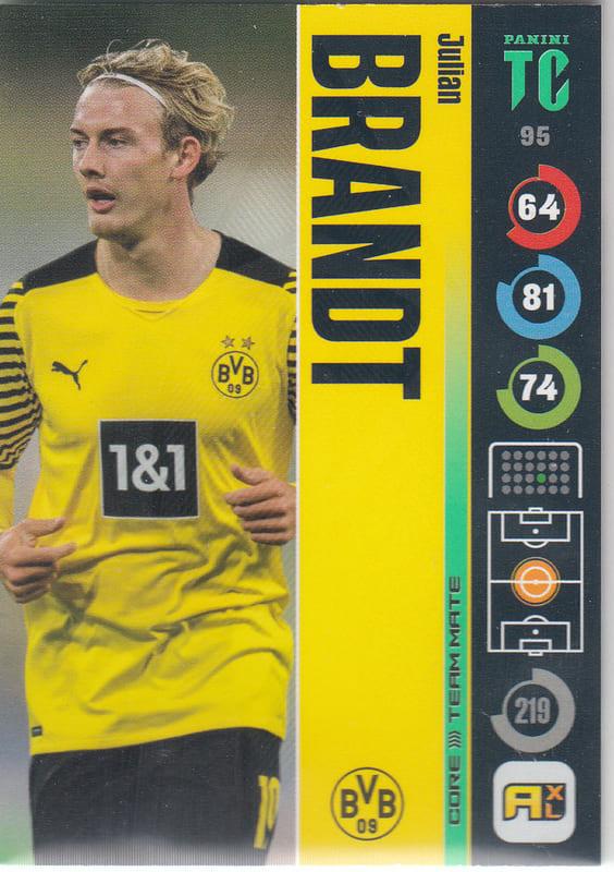 Panini Top Class 2022 - 095 - Julian Brandt (Borussia Dortmund) - Team Mates Midfielder