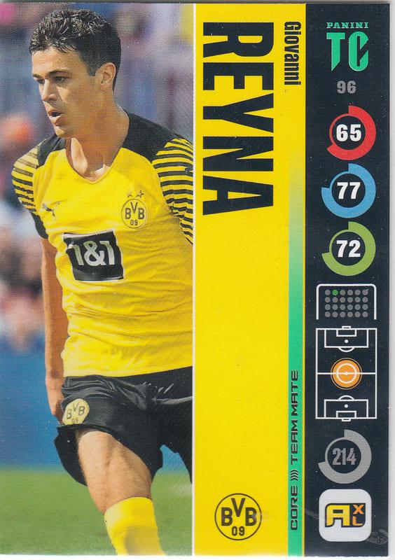 Panini Top Class 2022 - 096 - Giovanni Reyna (Borussia Dortmund) - Team Mates Midfielder