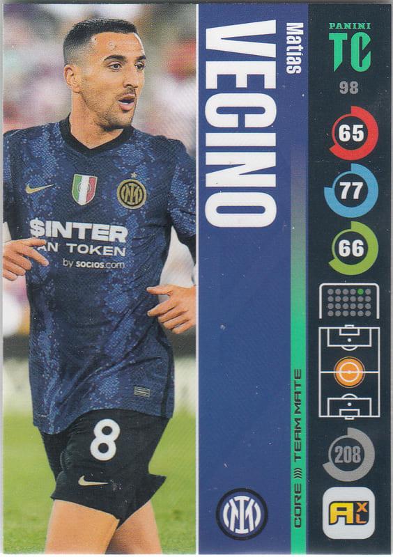 Panini Top Class 2022 - 098 - Matías Vecino (FC Internazionale Milano) - Team Mates Midfielder