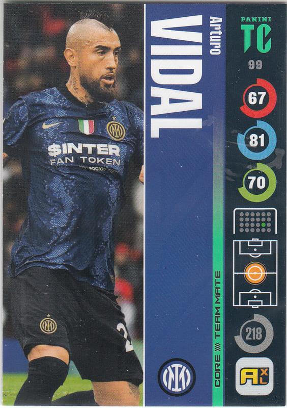 Panini Top Class 2022 - 099 - Arturo Vidal (FC Internazionale Milano) - Team Mates Midfielder