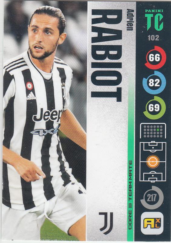 Panini Top Class 2022 - 102 - Adrien Rabiot (Juventus) - Team Mates Midfielder