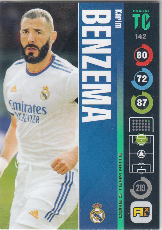 Panini Top Class 2022 - 142 - Karim Benzema (Real Madrid CF) - Team Mates Forwards