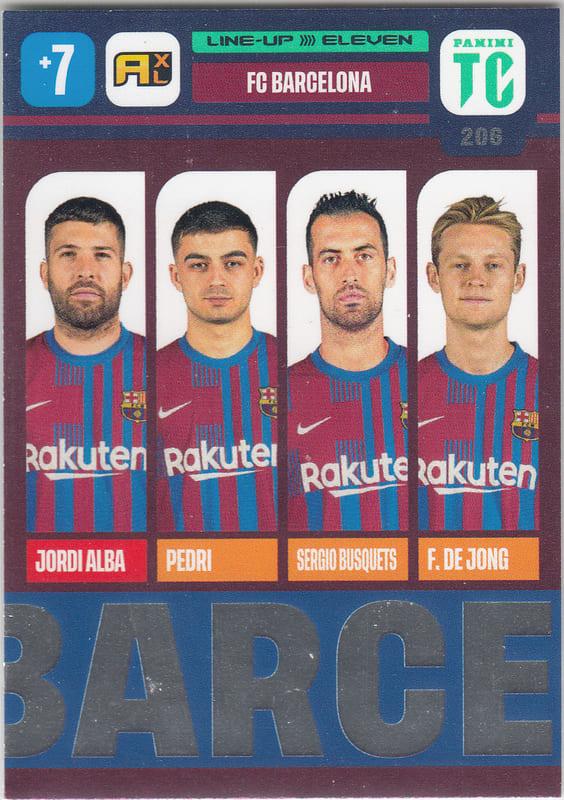 Panini Top Class 2022 - 206 - FC Barcelona (FC Barcelona) - Eleven #2/3