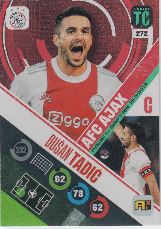 Class 272 Panini Top Class 2022 - 272 - Dušan Tadić (AFC Ajax) - Captain