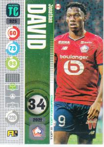 Panini Top Class 2022 - 325 - Jonathan David (LOSC Lille) - Top Forwards