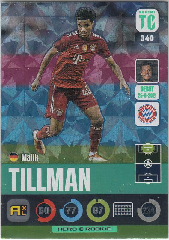 Panini Top Class 2022 - 340 - Malik Tillman (FC Bayern München) - Rookies