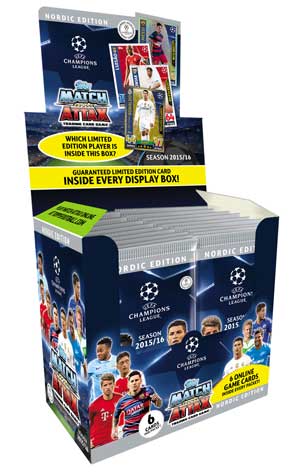 1 Full Box Nordic Edition Topps MA Champions League 2015-16