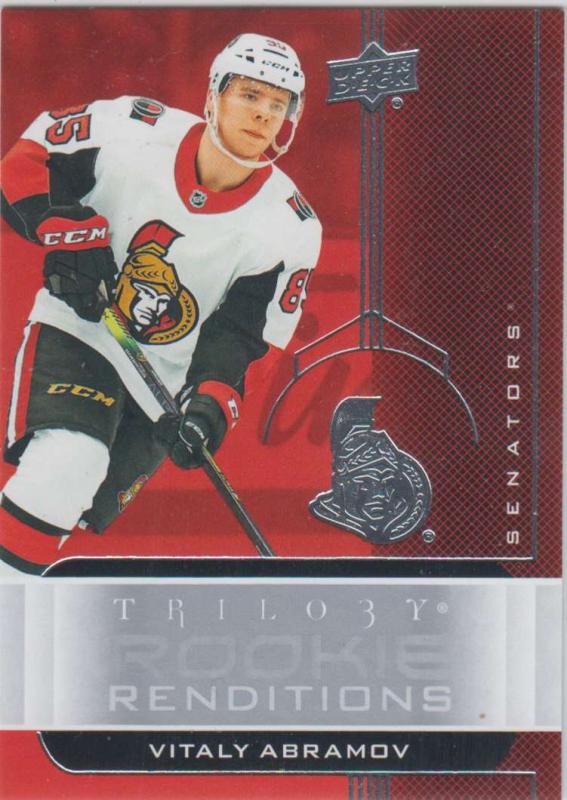 Vitaly Abramov - 2019-20 Upper Deck Trilogy - Rookie Renditions RR-2