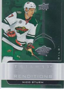 Nico Sturm - 2019-20 Upper Deck Trilogy - Rookie Renditions RR-16