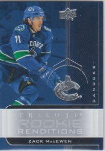 Zack MacEwen - 2019-20 Upper Deck Trilogy - Rookie Renditions RR-23