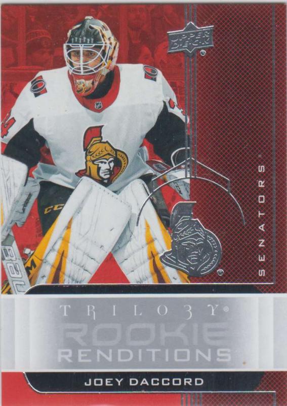 Joey Daccord - 2019-20 Upper Deck Trilogy - Rookie Renditions RR-29